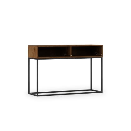 Avorio 120 Konsola Dąb Artisan /Czarny Połysk Konzol asztal