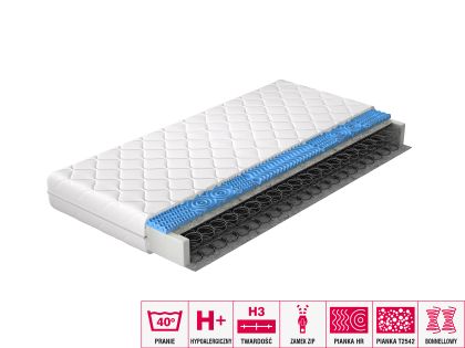 Materac Bonelowy Olivia 80x200 Hipoalergiczny pokrowiec Matracok-ágybetét