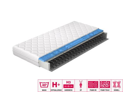 Materac Bonelowy Olivia 80x200 Hipoalergiczny pokrowiec Matracok-ágybetét