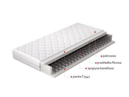 Materac Bonelowy Orsola 180x200 Hipoalergiczny pokrowiec Matracok-ágybetét