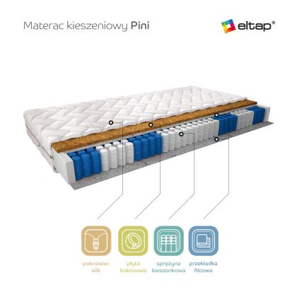 Materac Kieszeniowy Pini 80x200 Silk Matracok-ágybetét
