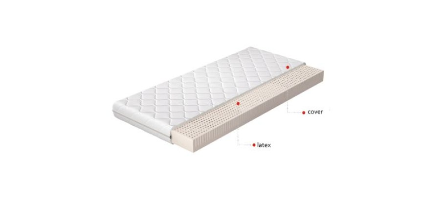 Materac Lateksowy Milano 120x200 Hipoalergiczny pokrowiec Matracok-ágybetét