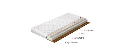 Materac Lateksowy Mokka 160x200 Hipoalergiczny pokrowiec Matracok-ágybetét