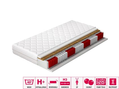 Materac Multipocket Amore 140x200 Hipoalergiczny pokrowiec Matracok-ágybetét