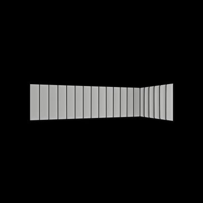 Quadratta 210x90x60 Kárpitozott falpanel
